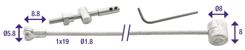 Load image into Gallery viewer, Remkabel Reparatie Compleet Elvedes Ton Peer (6486-2.50)