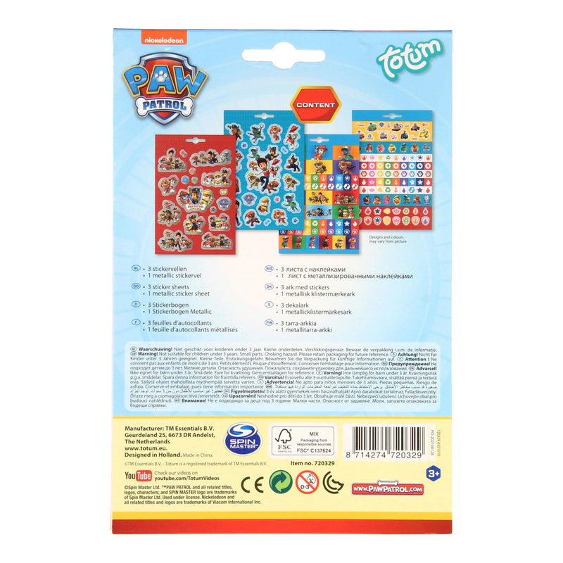 Afbeelding laden in galerijviewer, Paw patrol totum stickervel, 4st.