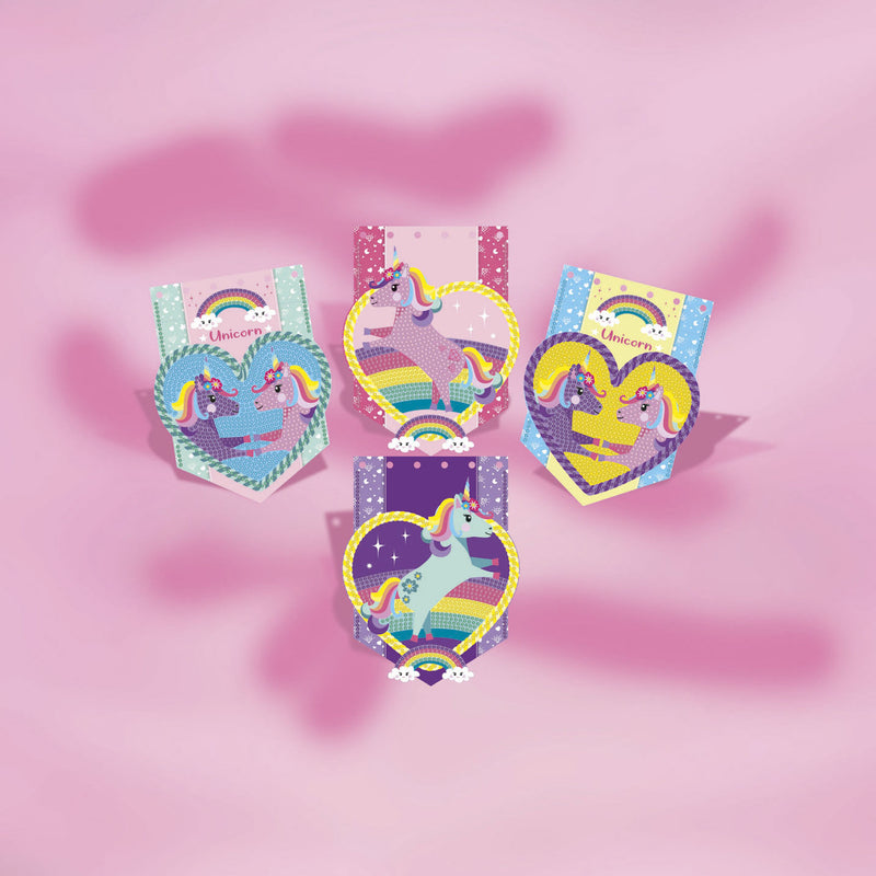 Load image into Gallery viewer, Totum eenhoorn - versier je eigen vlaggenlijn met diamantjes