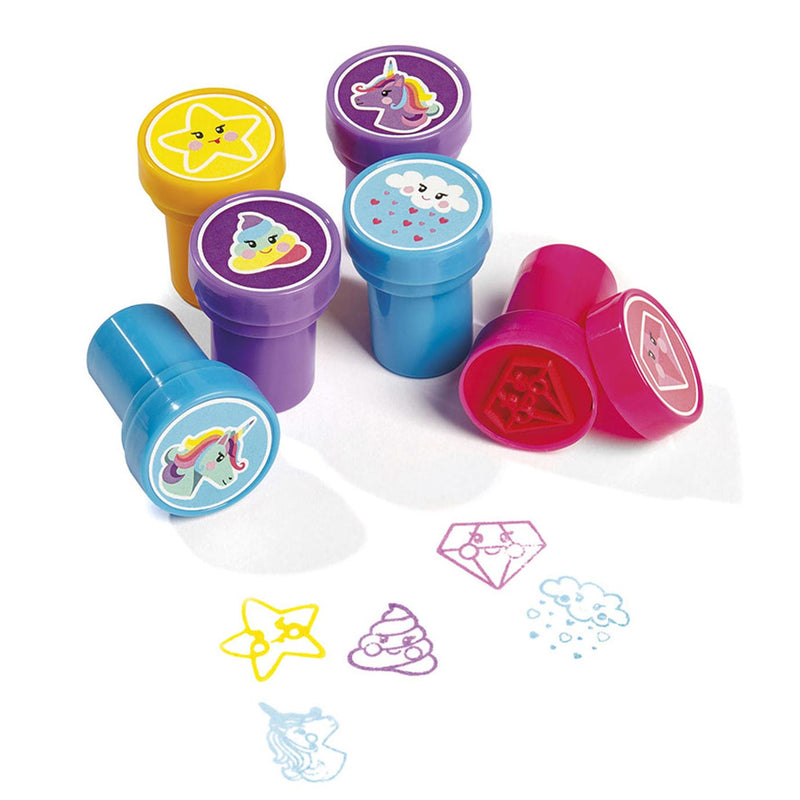 ギャラリービューアに画像をロードする, Totum stempels unicorn junior 12 stuks zelfinktend - creatief speelgoed junior meisjes vanaf 3 jaar - stempelen knutselen kaarten maken cadeau tip