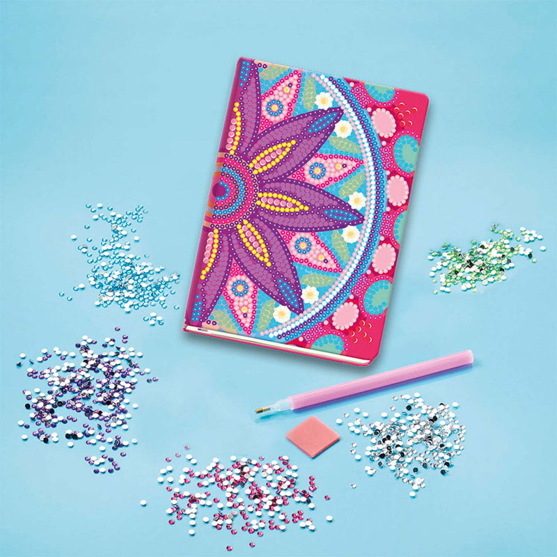 Afbeelding laden in galerijviewer, Totum diamond painting dagboek - flower mandala roze