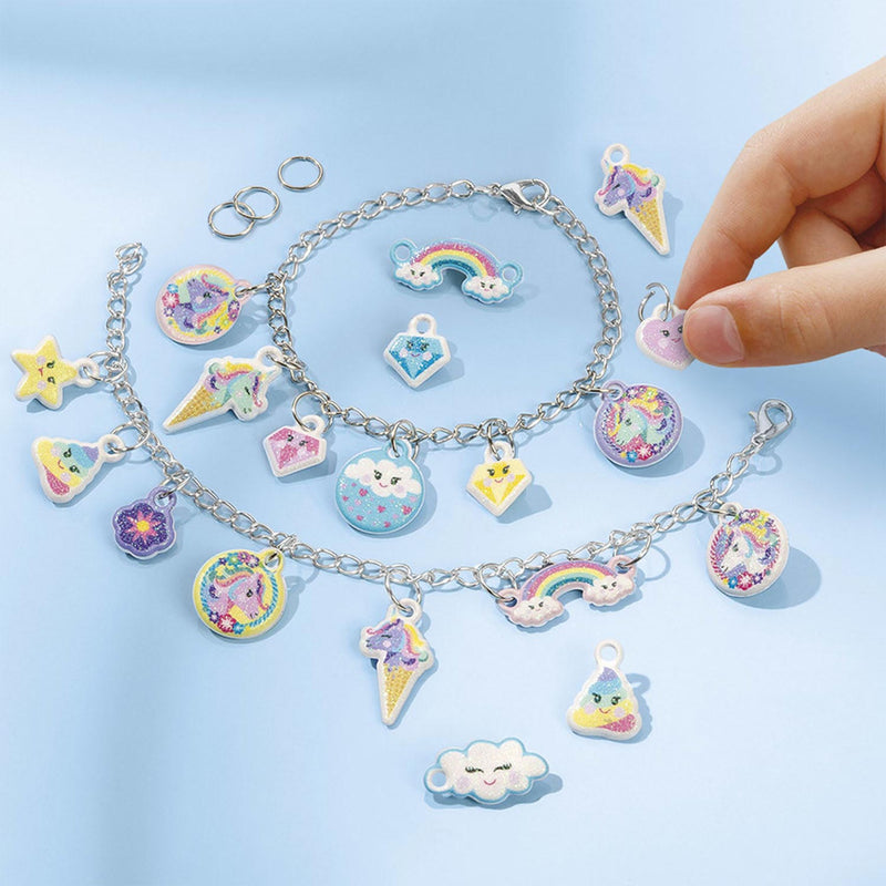 Afbeelding laden in galerijviewer, Totum eenhoorn - puffy bedelarmbandjes