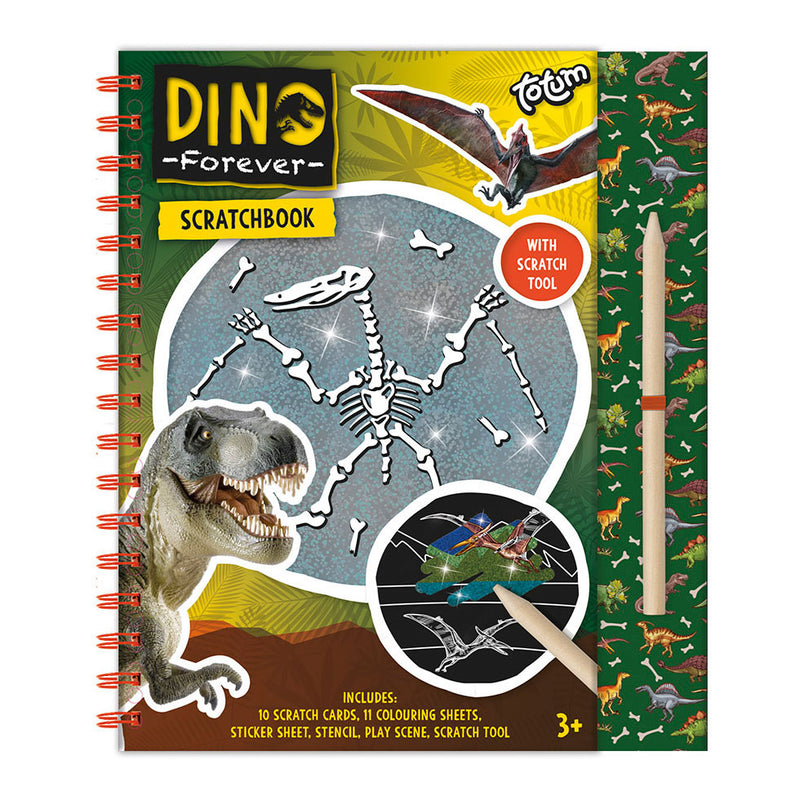 Load image into Gallery viewer, Totum dino forever - scratch boek