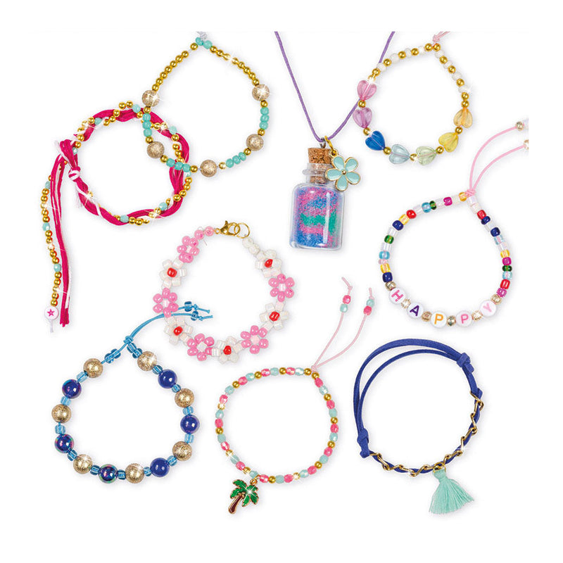 Afbeelding laden in galerijviewer, Totum xl armbandjes knutselset - 50 armbandjes maken 1700+ stuks - design shine happy bracelets fashion knutselset cadeau tip creatief speelgoed meisjes vanaf 6 jaar