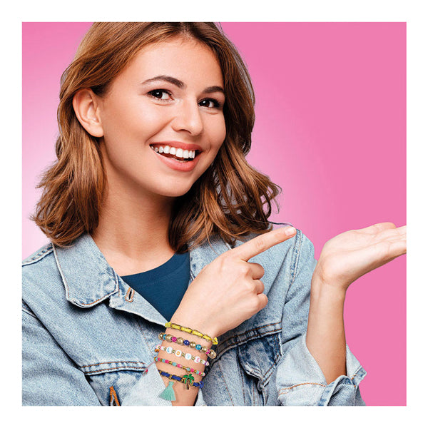 Afbeelding laden in galerijviewer, Totum xl armbandjes knutselset - 50 armbandjes maken 1700+ stuks - design shine happy bracelets fashion knutselset cadeau tip creatief speelgoed meisjes vanaf 6 jaar