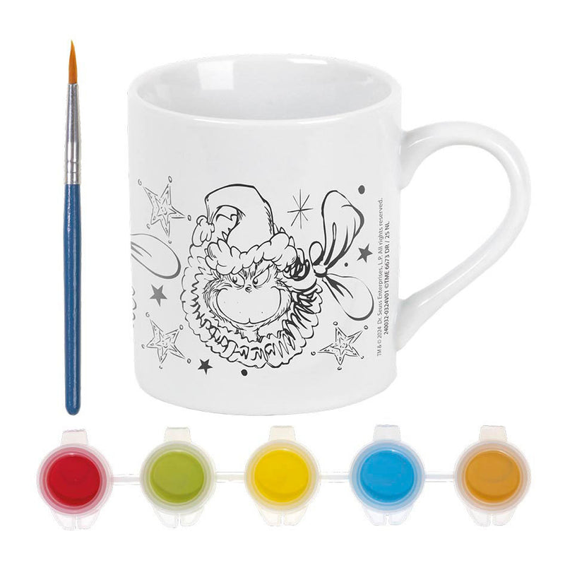 ギャラリービューアに画像をロードする, Totum the grinch - inkleur mok beker beschilderen - knutselset incl. 5 kleuren verf en penseeltje - creatief speelgoed jongens meisjes cadeautip