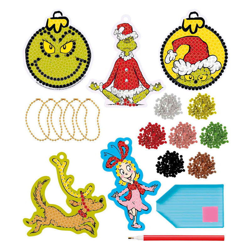 ギャラリービューアに画像をロードする, Totum the grinch - 5 diamond painting hangers maken - speelgoed jongens en meisjes vanaf 5 jaar - knutselset home deco