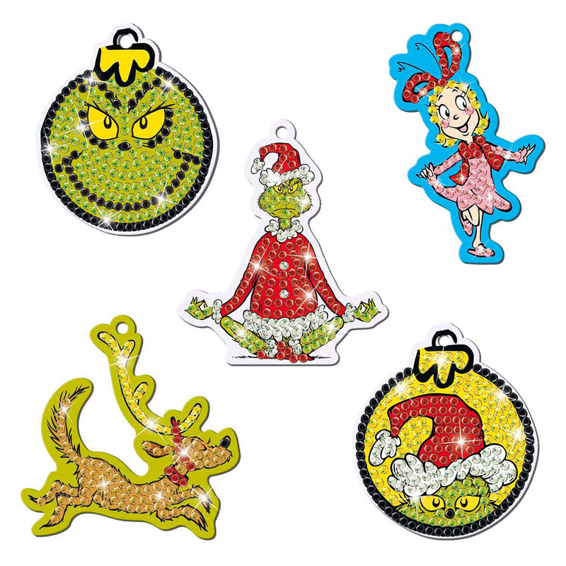 ギャラリービューアに画像をロードする, Totum the grinch - 5 diamond painting hangers maken - speelgoed jongens en meisjes vanaf 5 jaar - knutselset home deco