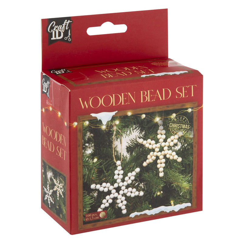 Afbeelding laden in galerijviewer, Creative craft group houten kralen kersthangers set kerstmis