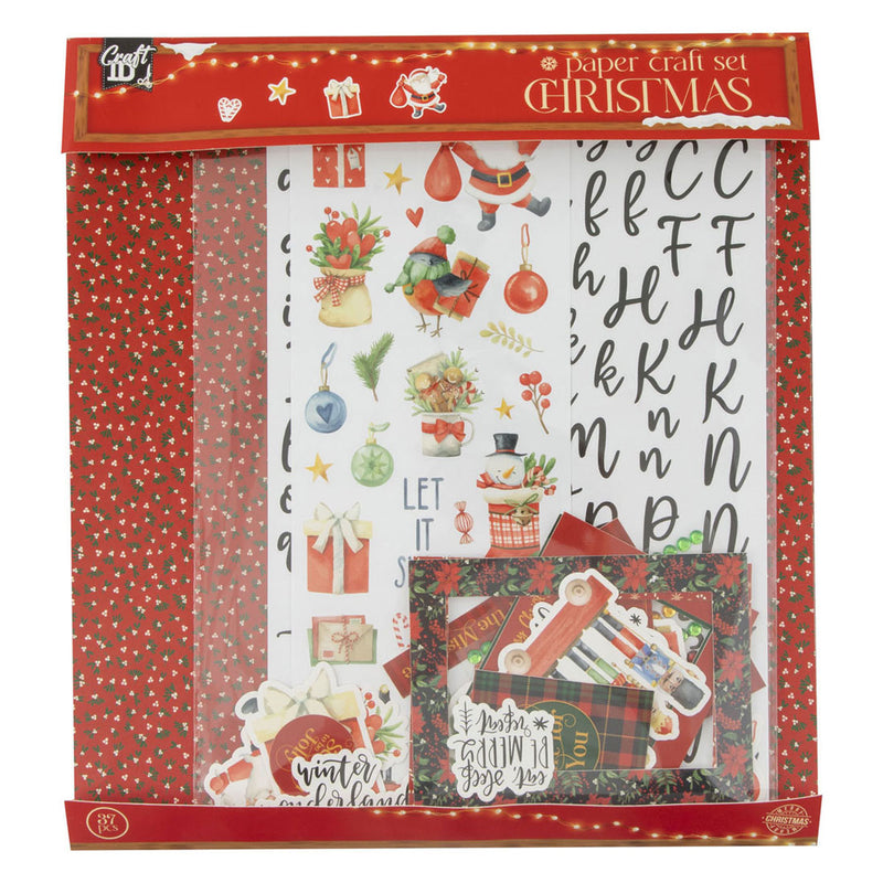 Afbeelding laden in galerijviewer, Creative craft group knutselen met papier set kerstmis - 37dlg.
