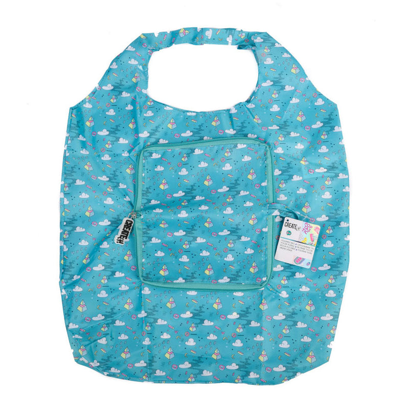 Load image into Gallery viewer, Create it! poptastic opvouwbare shopper - turquoise