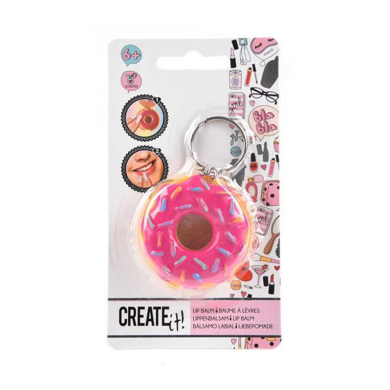 Cargue la imagen en el visor de la galería, Create it! beauty sleutelhanger donut met lippenbalsem