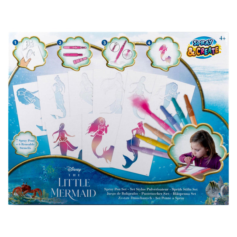 Load image into Gallery viewer, Canenco the little mermaid blaaspennen set