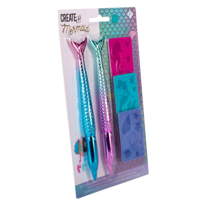 Afbeelding laden in galerijviewer, Create it! mermaid bodymarkers met 3 sjablonen