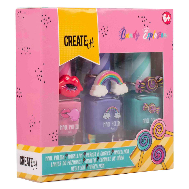 Afbeelding laden in galerijviewer, Create it! candy explosion nagellak, 3st.