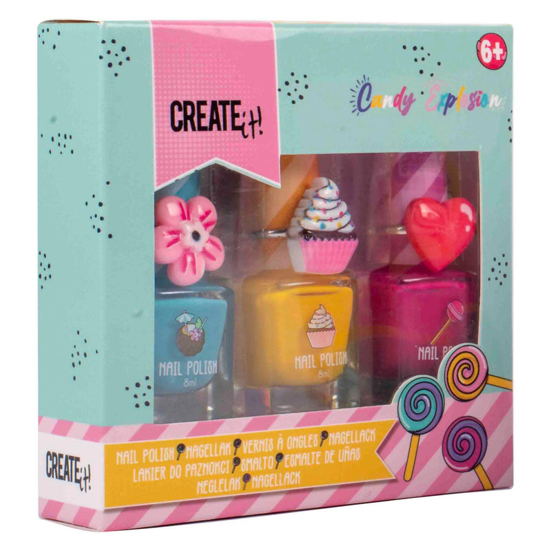 Afbeelding laden in galerijviewer, Create it! candy explosion nagellak, 3st.