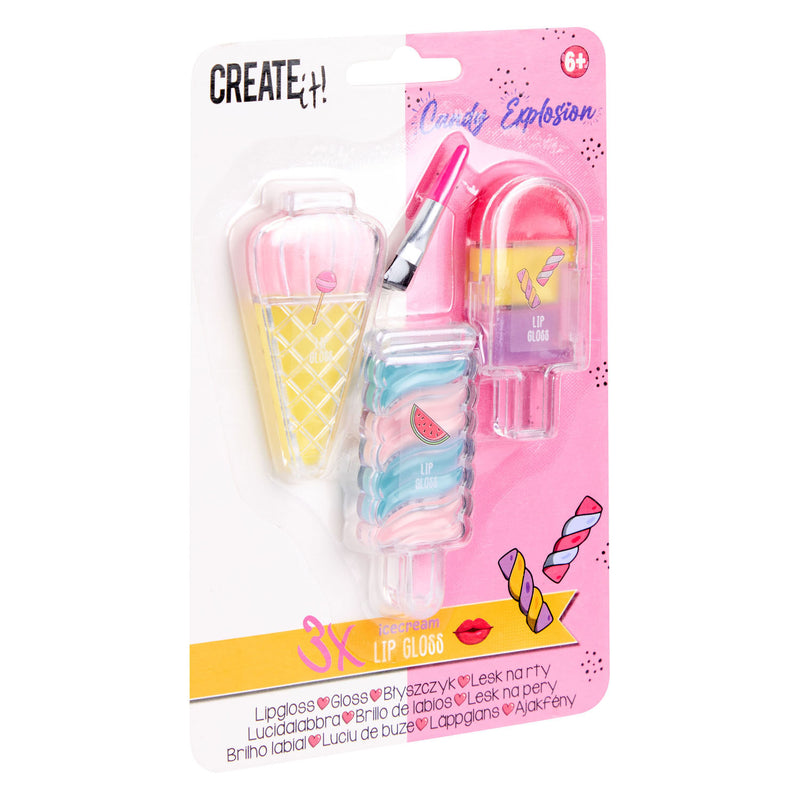 Afbeelding laden in galerijviewer, Create it! candy lipgloss ijsjes, 3st.