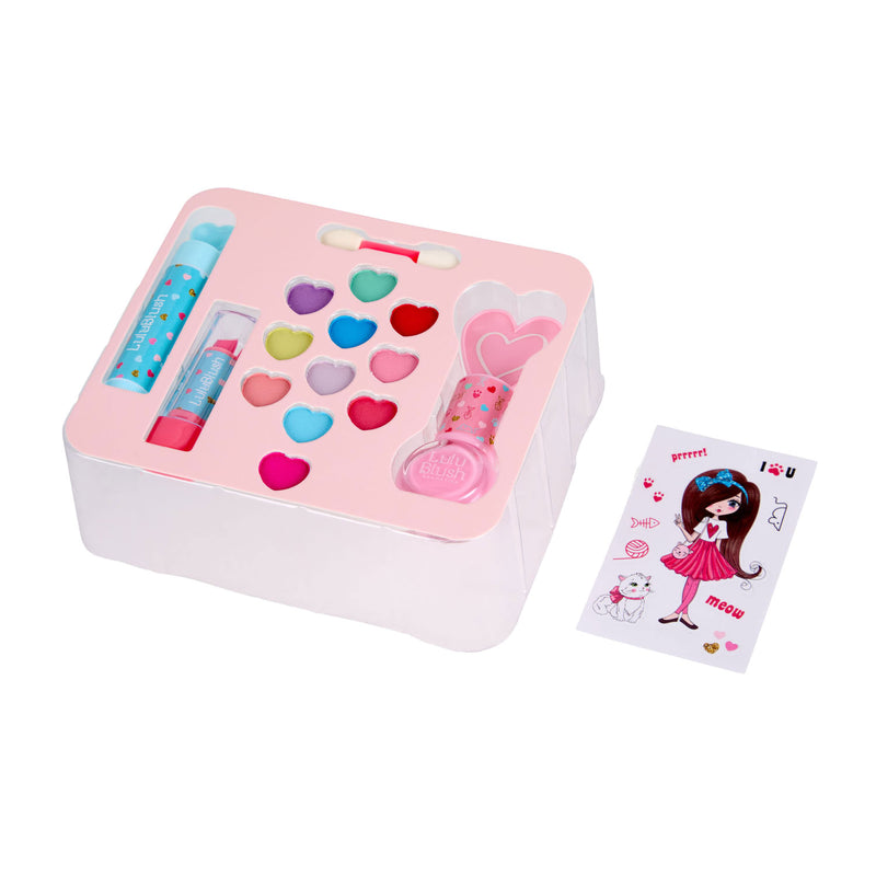 Load image into Gallery viewer, Canenco lulu blush make-up set in tinnen kofffer
