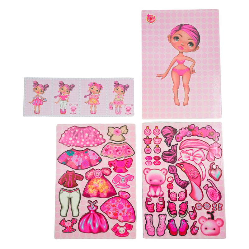 Afbeelding laden in galerijviewer, Canenco i am magnetic dress up doll - summer a5