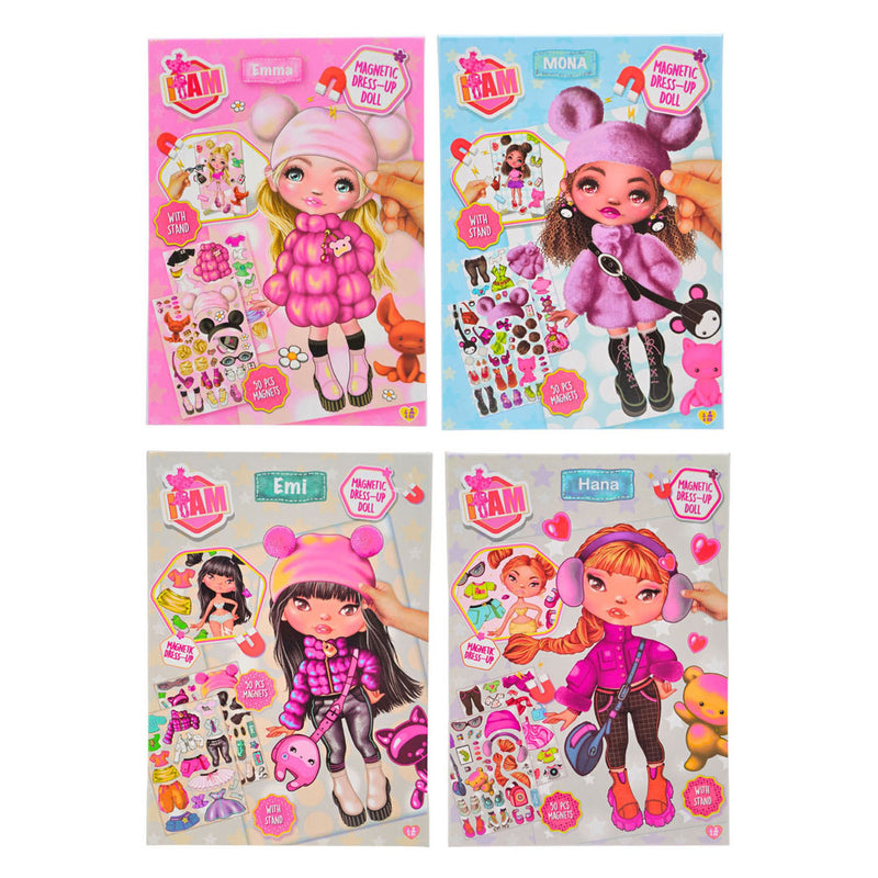 Chargez l'image dans la visionneuse de la galerie, Canenco i am magnetic dress up doll - winter a5