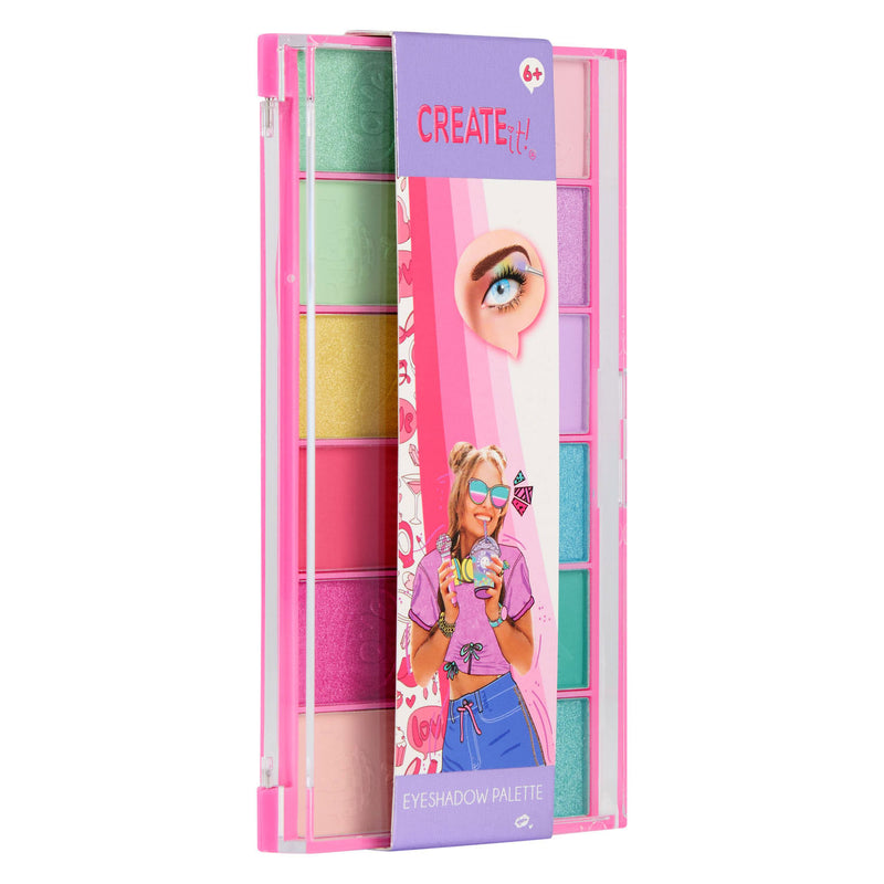 Chargez l'image dans la visionneuse de la galerie, Canenco create it! oogschaduw palet regenboog roze - 12dlg.
