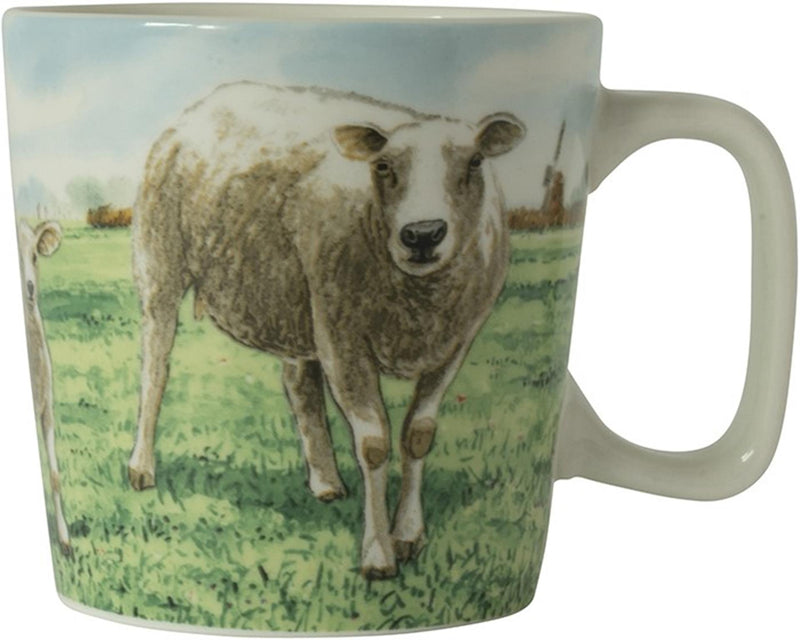 Afbeelding laden in galerijviewer, Wiebe van der zee wiebe's farm minimok schaap 230ml doos a 6 stuks porselein