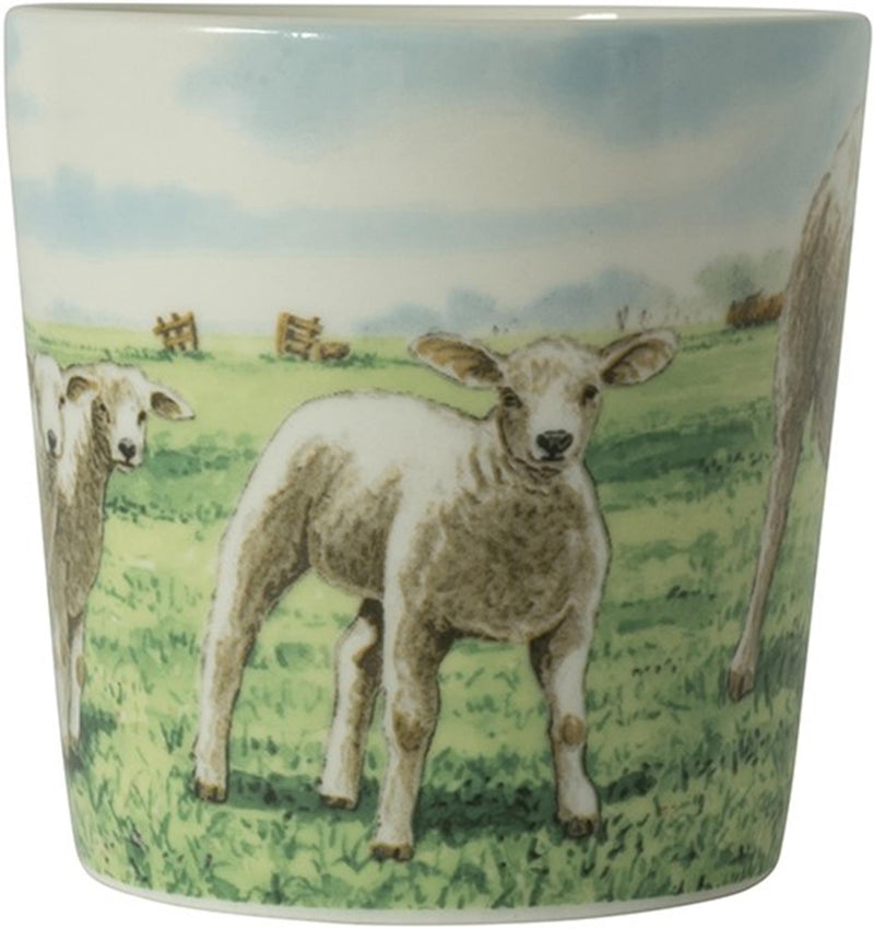 Afbeelding laden in galerijviewer, Wiebe van der zee wiebe's farm minimok schaap 230ml doos a 6 stuks porselein