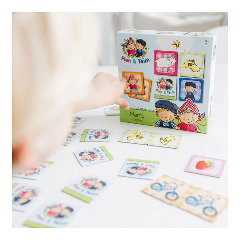 Afbeelding laden in galerijviewer, Bambolino fien teun memo spelletje - geheugen spel educatief spelgoed - boerderij - toys - vanaf 3 jaar