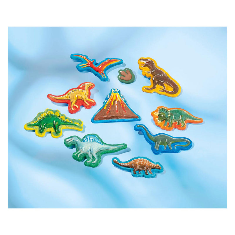 Afbeelding laden in galerijviewer, Totum dinosaurus junior knutselset gips en verfset dino forever model paint inclusief gips, 6 kleuren verf - cadeautip jongens