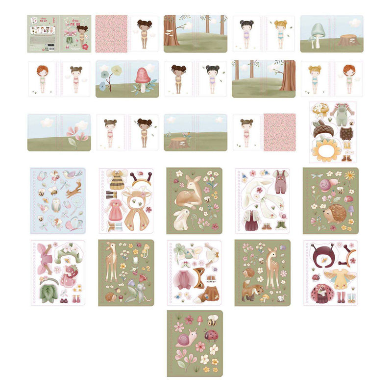 Load image into Gallery viewer, Little dutch dress up stickerboek rosa fairy garden