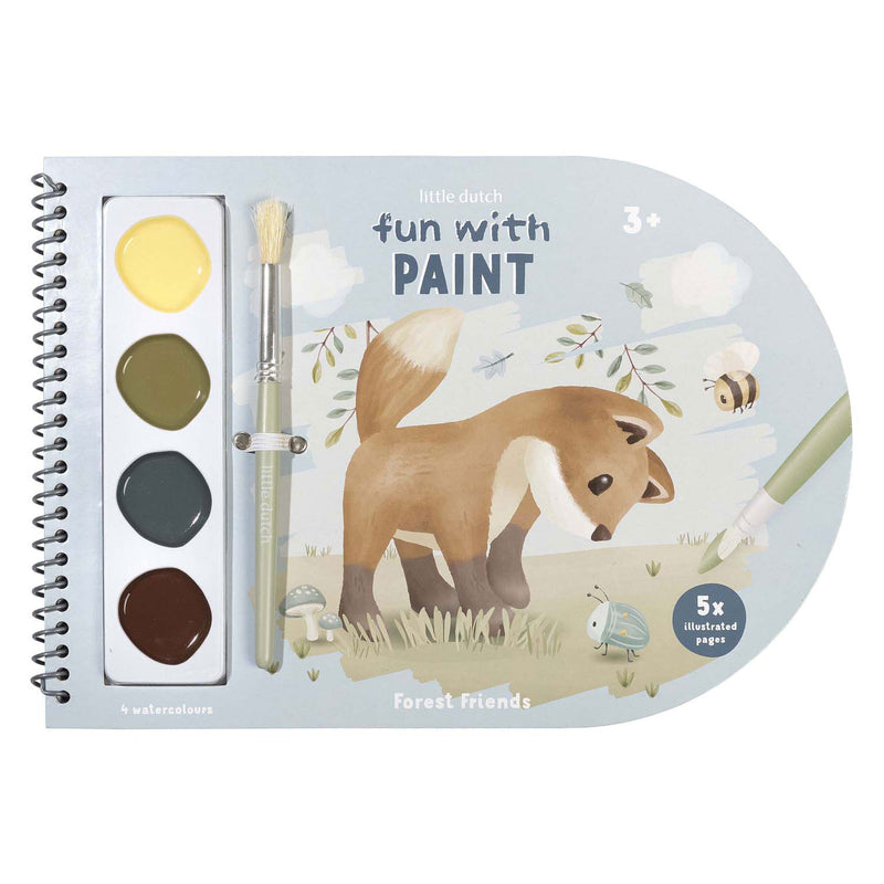 Load image into Gallery viewer, Little dutch verfboek forest friends