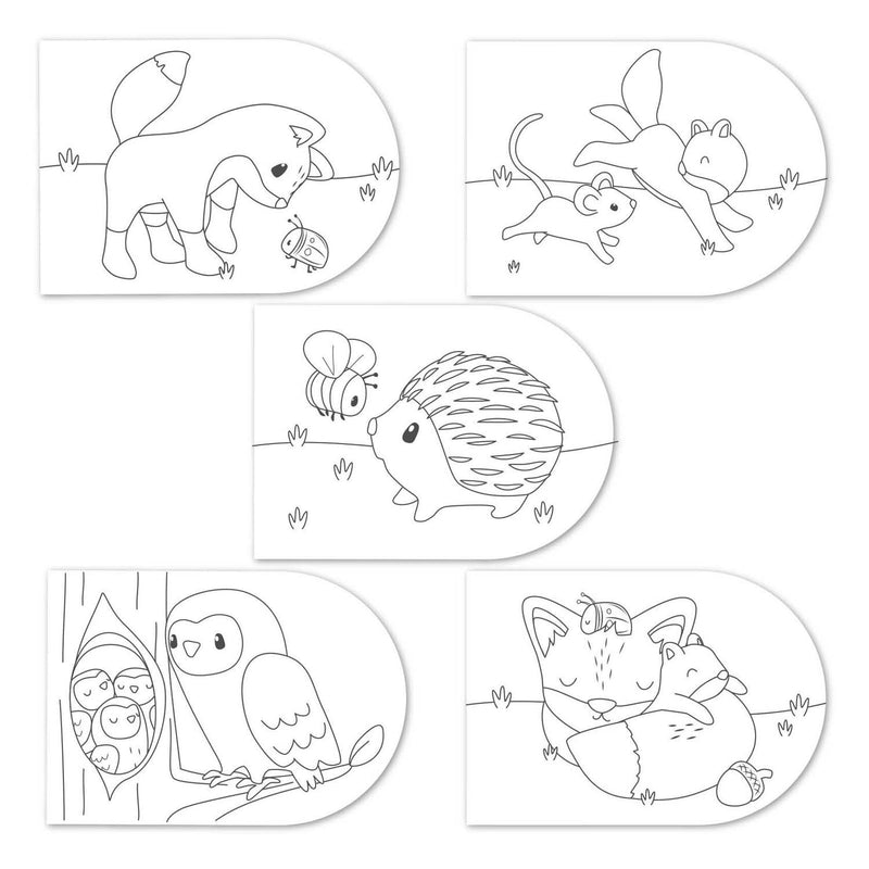Afbeelding laden in galerijviewer, Little dutch verfboek forest friends - knutselboek tekenen en schilderen, incl kwast en 4 kleuren verf - peuter kleuter - vakantieboek - speelgoed 3 jaar