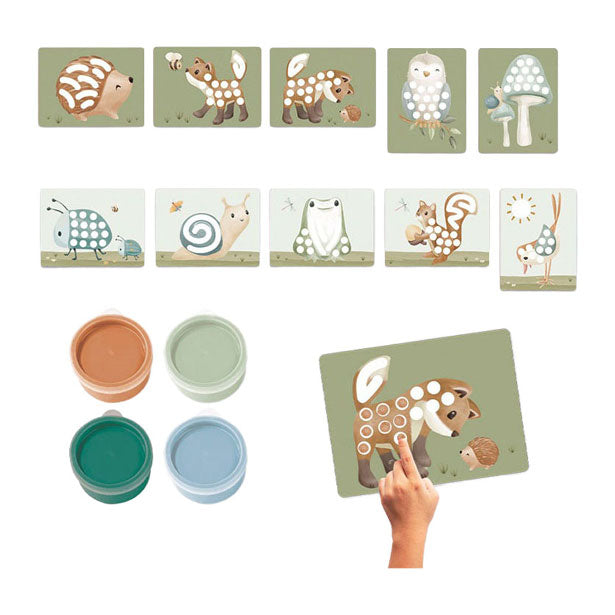 ギャラリービューアに画像をロードする, Little dutch vingerverf forest friends - complete set - cadeautip - creatief speelgoed