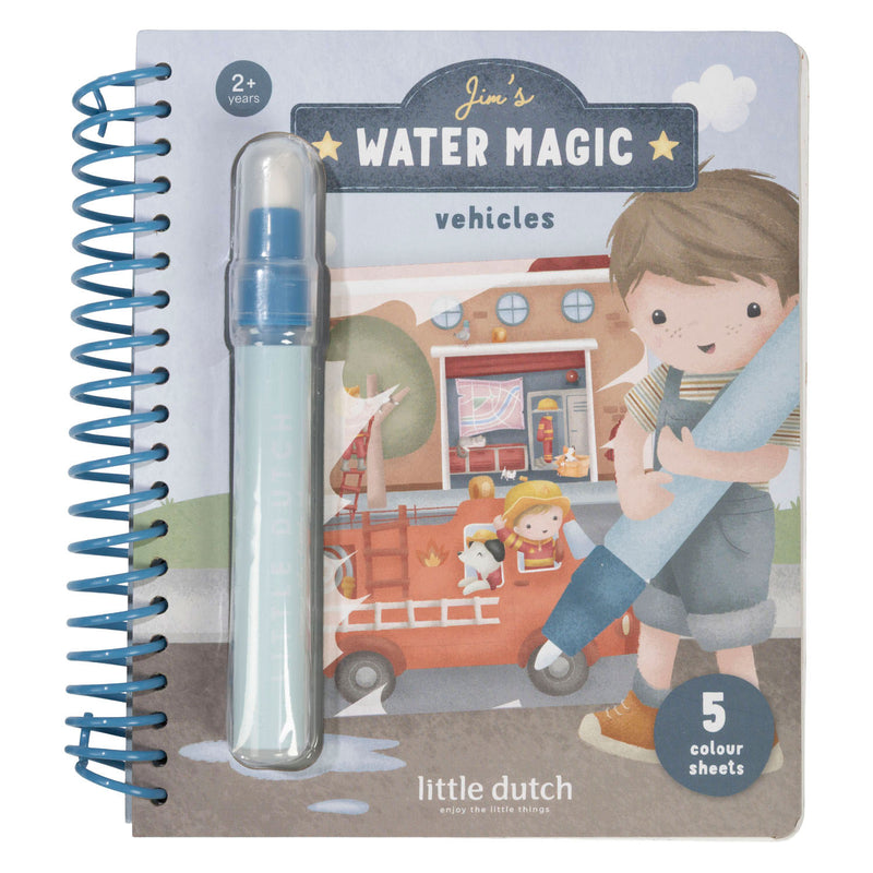 Chargez l'image dans la visionneuse de la galerie, Little dutch watertekenboek jim vehicles - water magic book