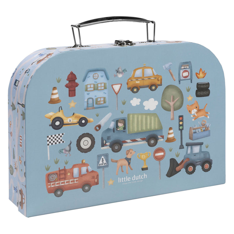 Cargue la imagen en el visor de la galería, Little dutch knutselkoffer jim vehicles - creatief speelgoed - cadeautip