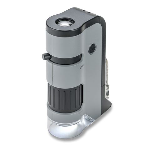 Load image into Gallery viewer, Carson handmicroscoop mp-250 microflip 100-200x met smartphone adapter