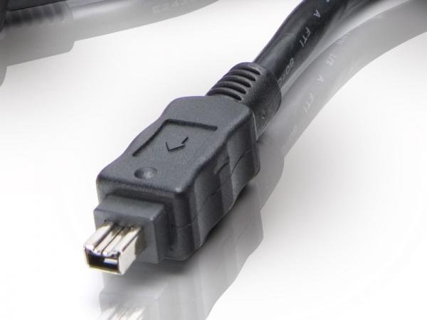 Load image into Gallery viewer, Conceptronic cc44fw18 firewire 400 cable, 4-p 1.8m, black, m m, 400 mbit s, ieee 1394 1394a