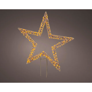 Load image into Gallery viewer, Kaemingk micro led stake light wicker steady buitenl.1 cm x w.76cm x h.92cm