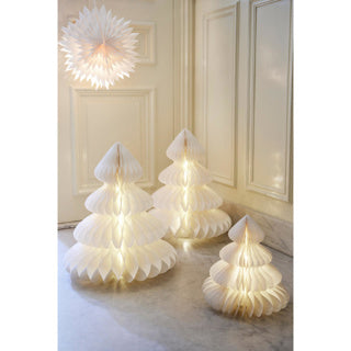 Load image into Gallery viewer, Kaemingk micro led boom papier steady binnen fsc mix 100% dia24cm x h.28cm | 2 stuks