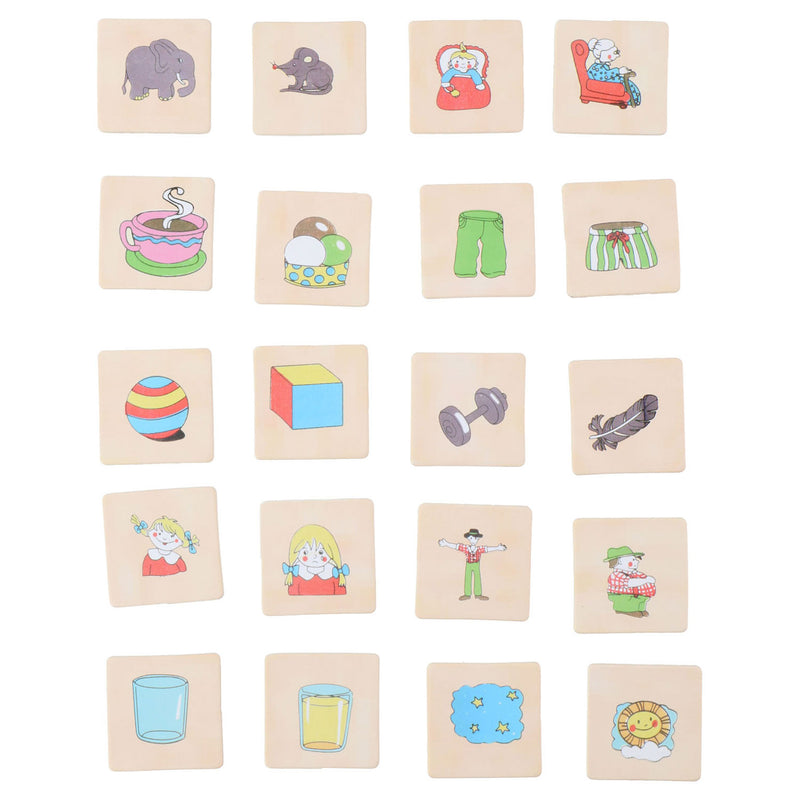 Load image into Gallery viewer, Marionette memospel tegenstelling hout, 20dlg.
