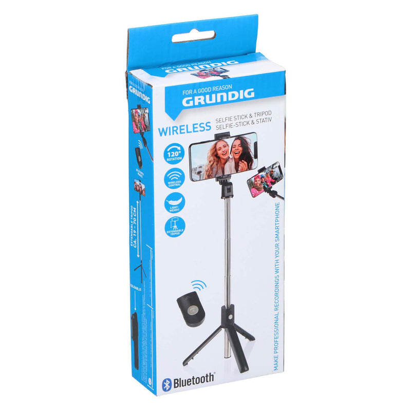 ギャラリービューアに画像をロードする, Selfiestick met statief en bluetooth