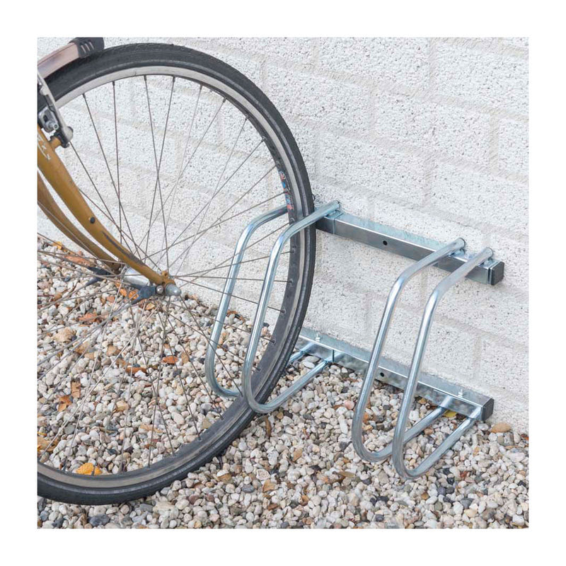 ギャラリービューアに画像をロードする, Dunlop fietsenrek grond muur, 2 fietsen