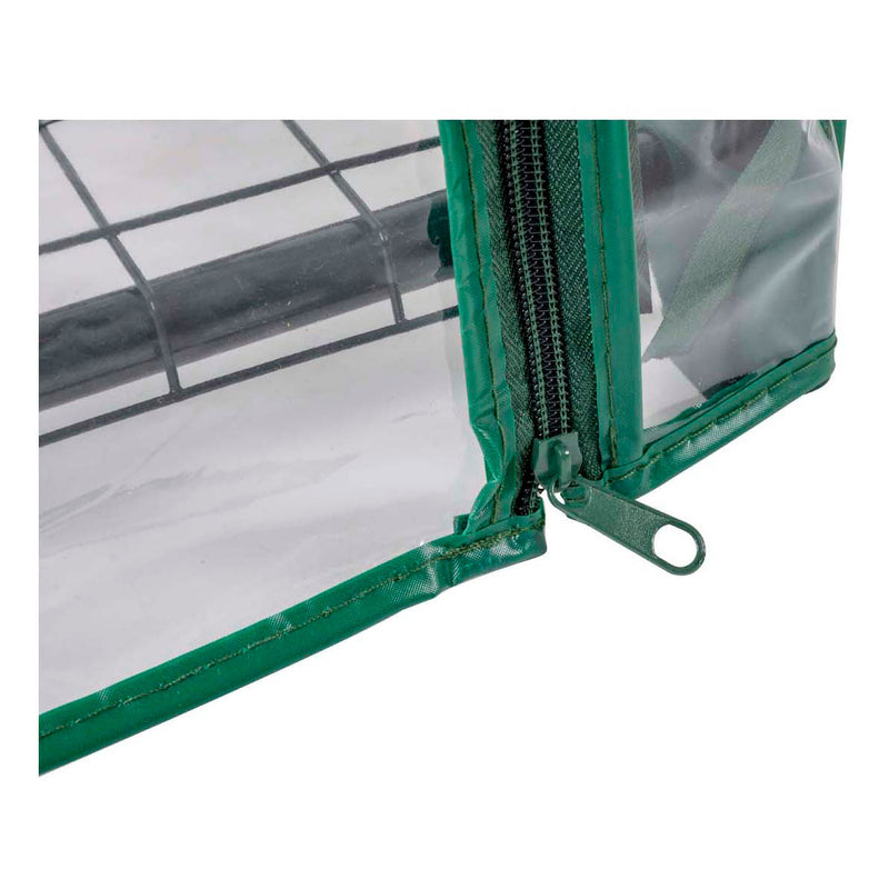 Afbeelding laden in galerijviewer, Kinzo kweekkas - broeikas tuinkas 69x49x125 cm - kweekbak met 3 verdiepingen - transparant broeikast design met ritssluiting - broeikas kweekkas voor groenten kweken - groen