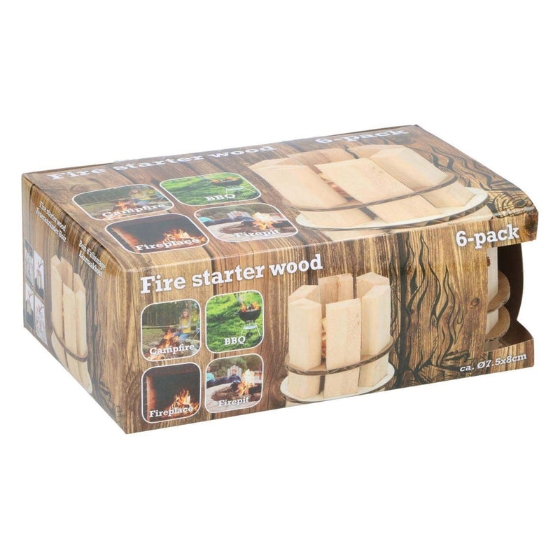 Laden Sie das Bild in Galerie -Viewer, Houten aanmaakblokjes van hout, 6-pack