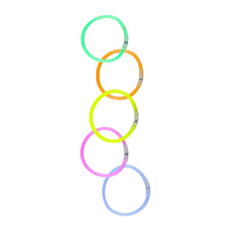 Afbeelding laden in galerijviewer, Eddy toys glow in the dark glow armband 5 stuks - glow armband met 5x connectors - glow armband voor donker - glow armband set assorti kleuren
