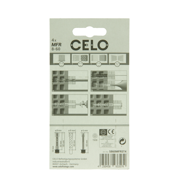 Afbeelding laden in galerijviewer, Celo 1065488 - multifunctionele raamplug mfr 8-60 sb tx | 5 stuks