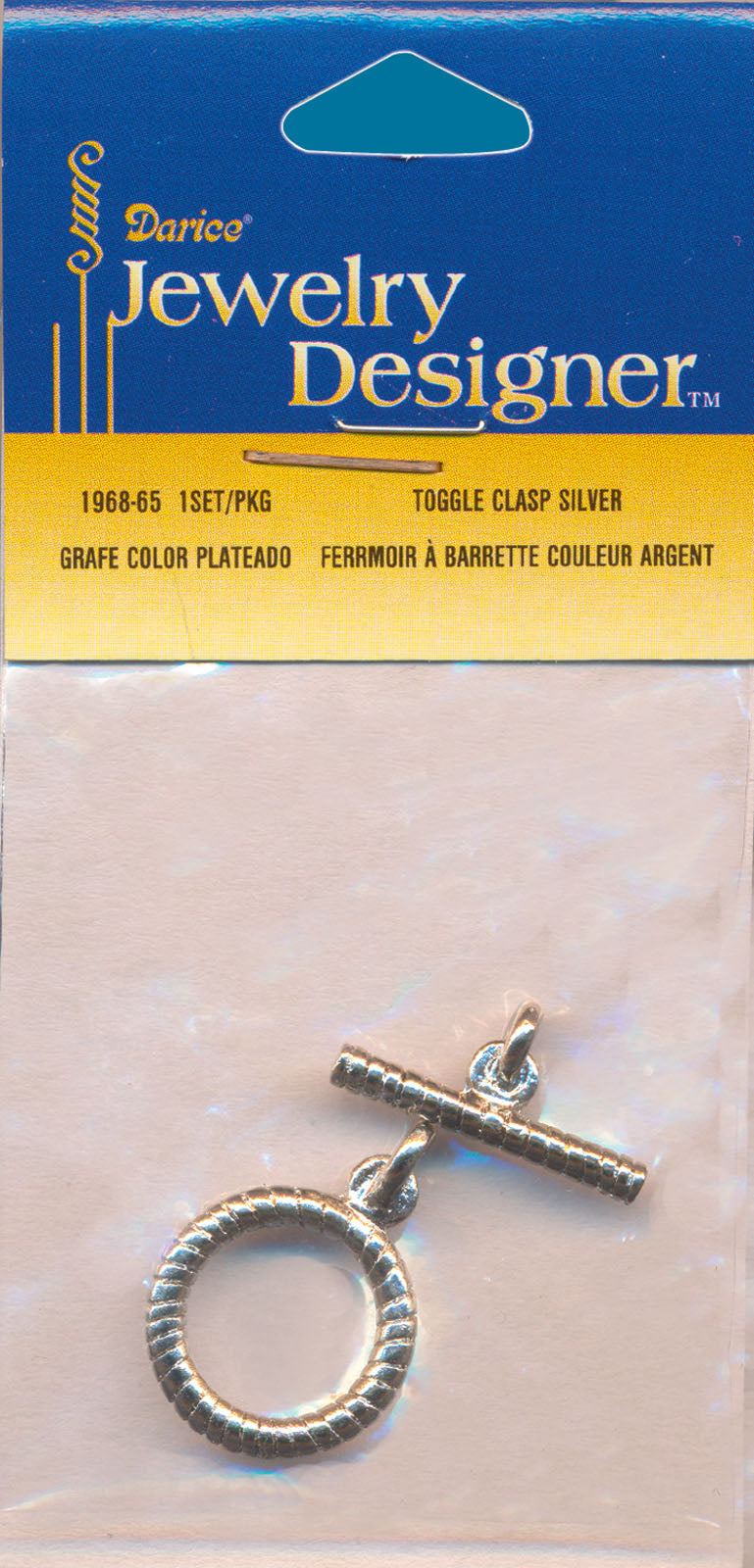 Load image into Gallery viewer, Darice • toggle clasp silver