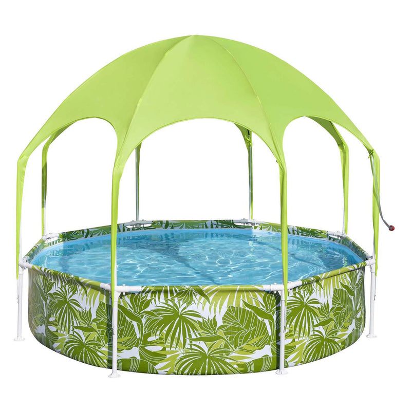 Load image into Gallery viewer, Bestway my first frame zwembad splash-in-shade play rond met uv zonnescherm, 244cm