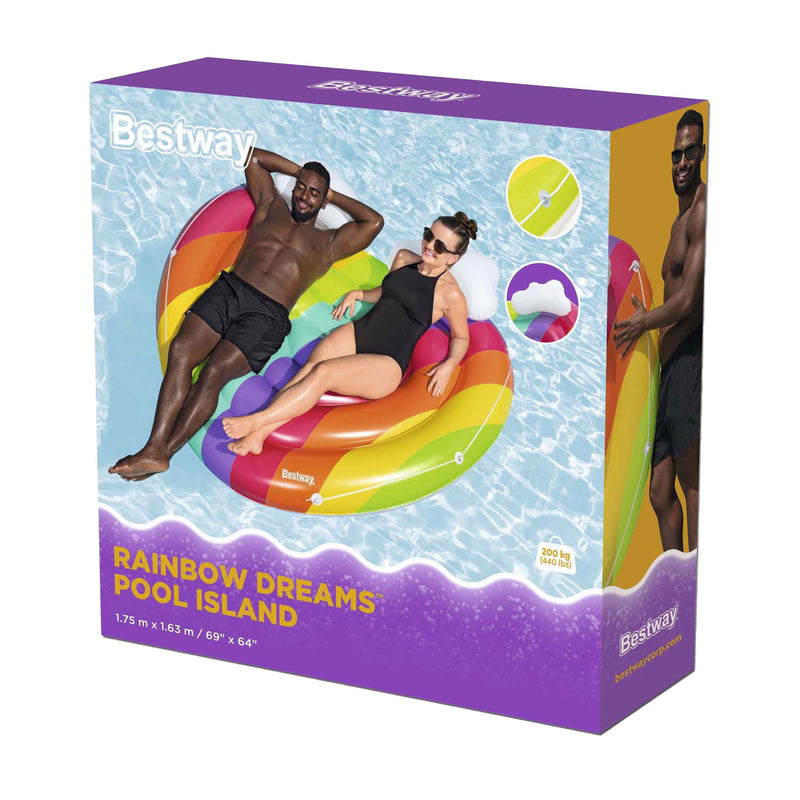 Load image into Gallery viewer, Bestway rainbow dreams opblaas regenboog hart, 164cm