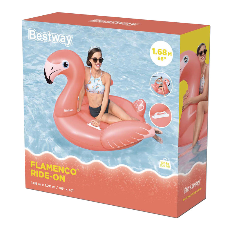 Load image into Gallery viewer, Bestway rider opblaas flamingo, 148cm